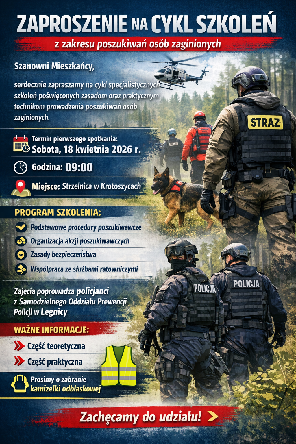 Szkolenie z&nbsp;poszukiwań osób zaginionych