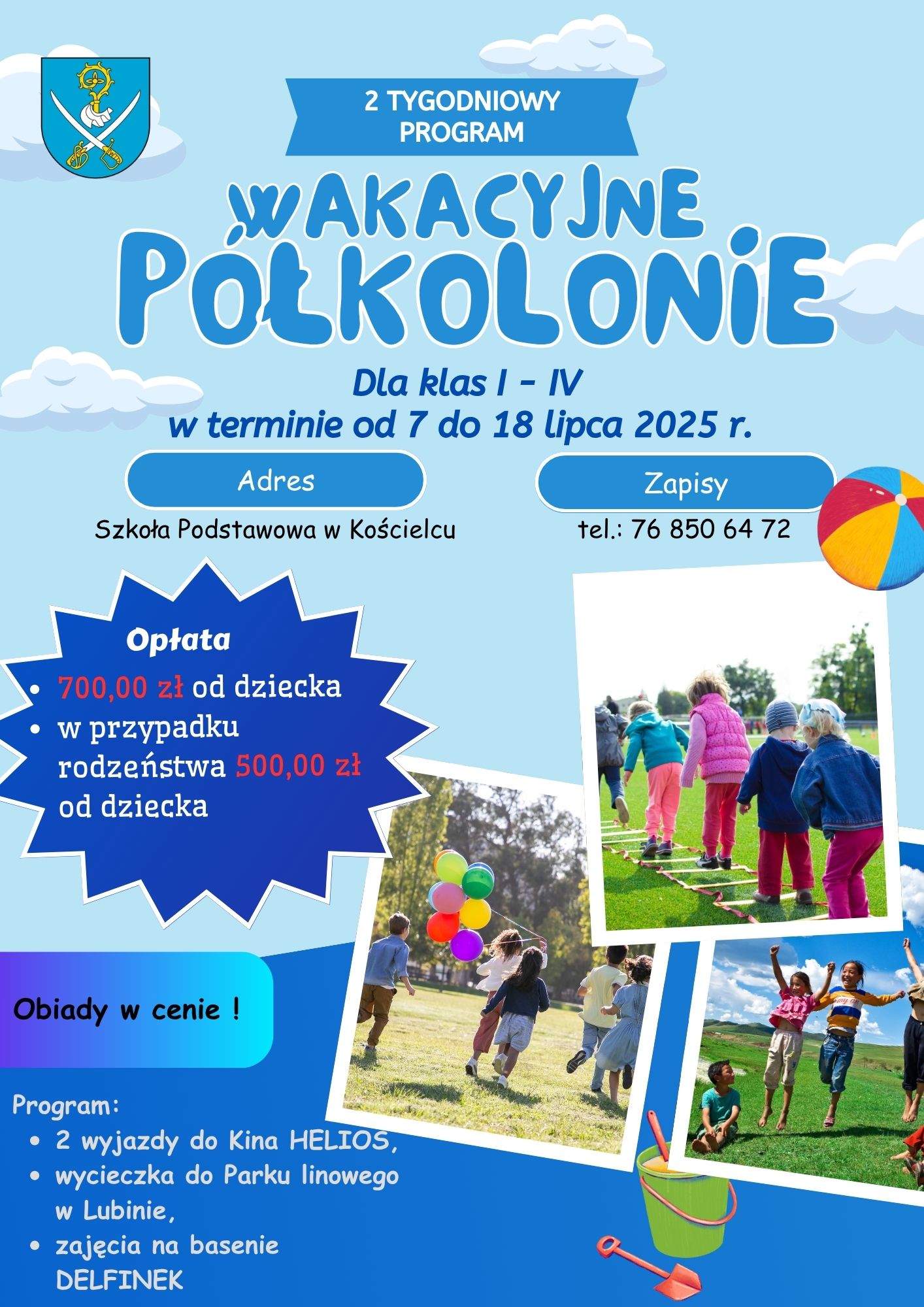 Wakacyjne polkolonie aktualizacja