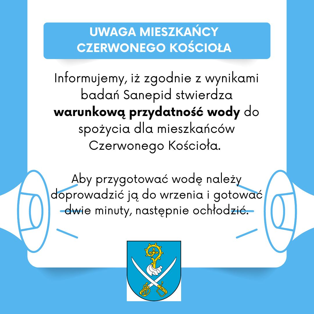 Warunkowa przydatnosc wody czerwony kosciol