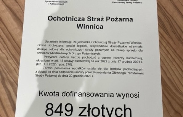 zdjęcie promesy