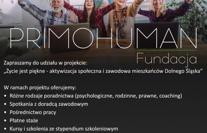 Plakat projektu życie jest piękne