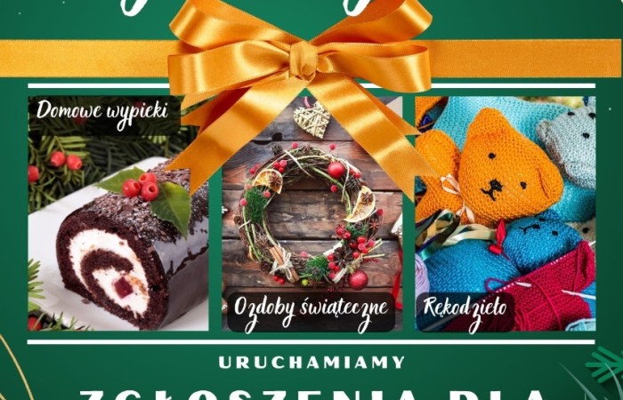 Plakat informujący o Jarmarku Bożonoarodzeniowym