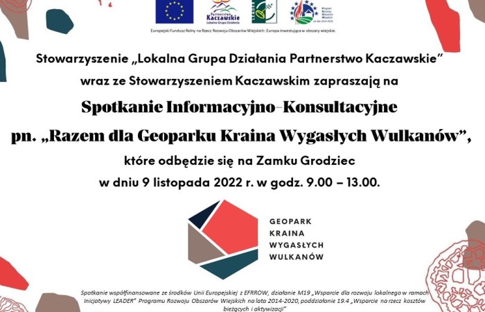 plakat informujący o zaproszeniu na konsultacje