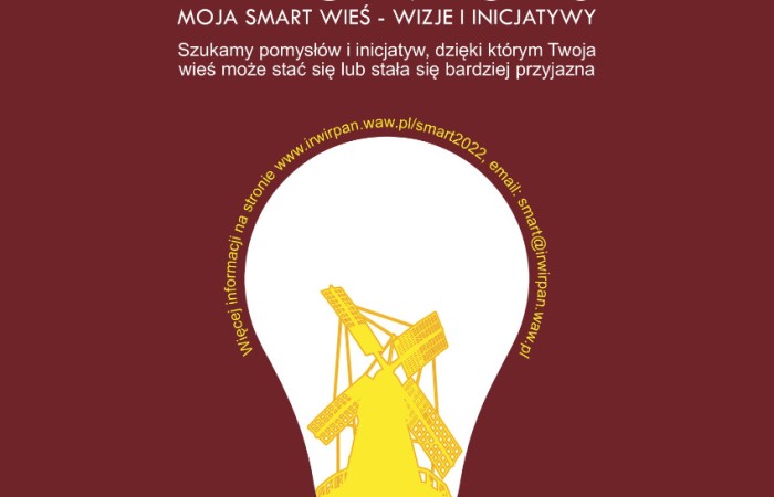 Plakat reklamujący III konkurs Moja Smart Wieś