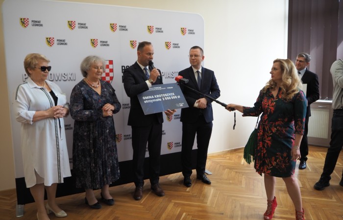 Przemowa Wójta po otrzymaniu czeku