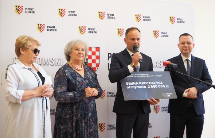 Przemowa Wójta po otrzymaniu czeku