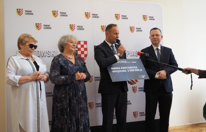 Przemowa Wójta po otrzymaniu czeku