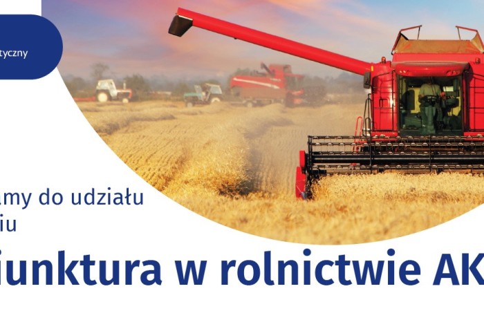 Plakat informujący o badaniu statystycznym